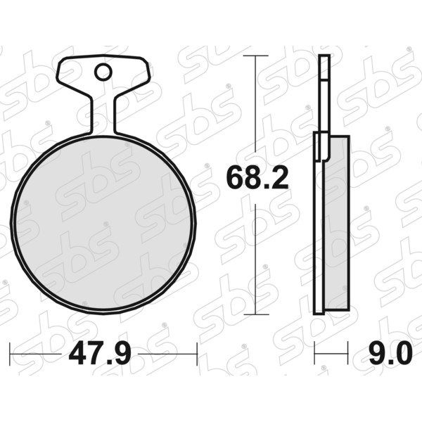 SBS - Plaquettes de frein 504 HF