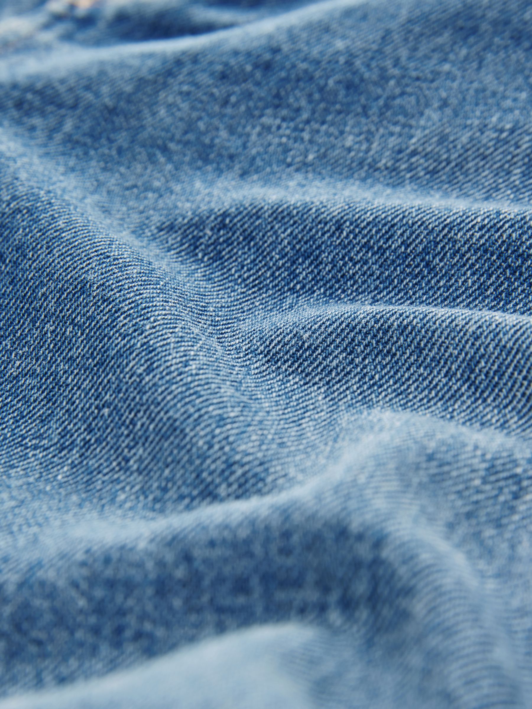 Donkerblauw - Barrel jeans met dartdetail