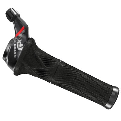 SRAM GX Grip Shift skiftegreb 11-speed sort m. rød grafik