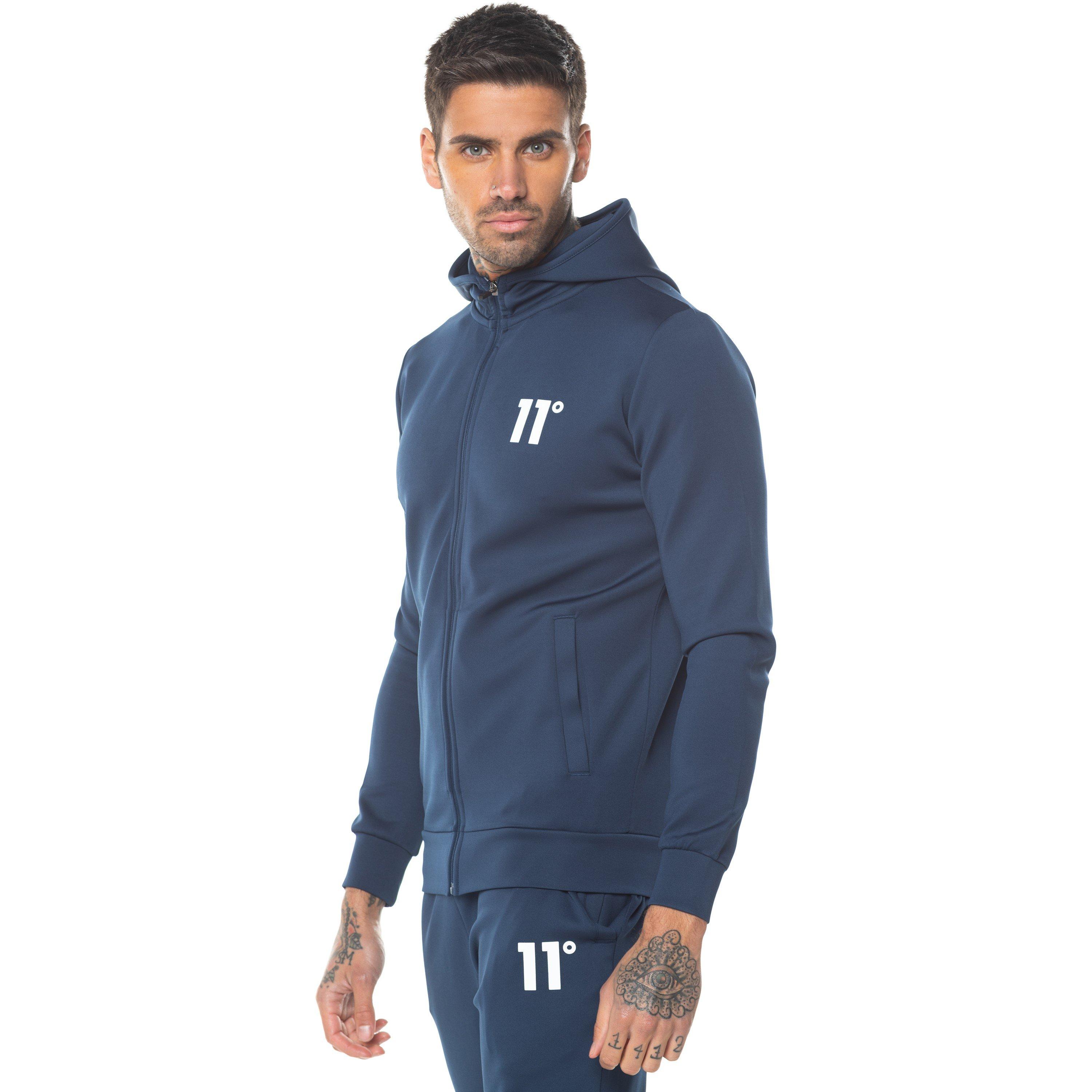 11 Degrees 11 Core Poly Full Zip Hoodie