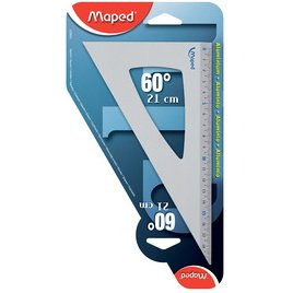 Equerre 60 degrés, en aluminium