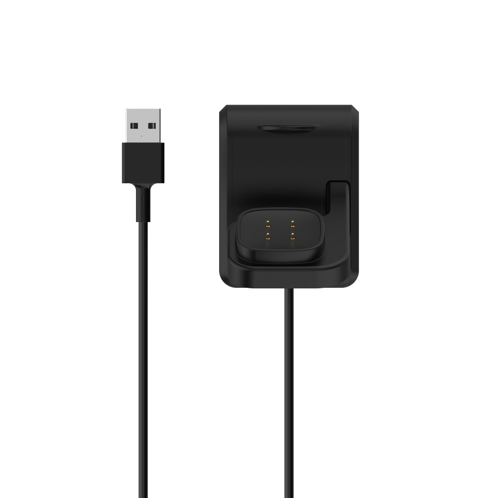 (1m) Fitbit Versa 3 / Versa 4 / Sense / Sense 2 USB Ladegerät Dockingstation Stand - Schwarz