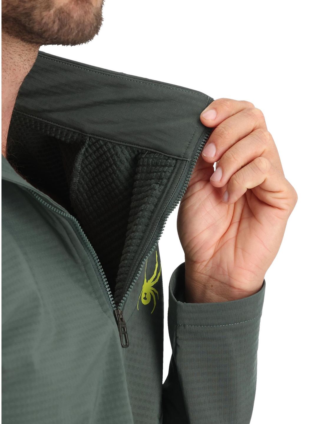 Gridweb Fleece 1/2 Zip skipully heren