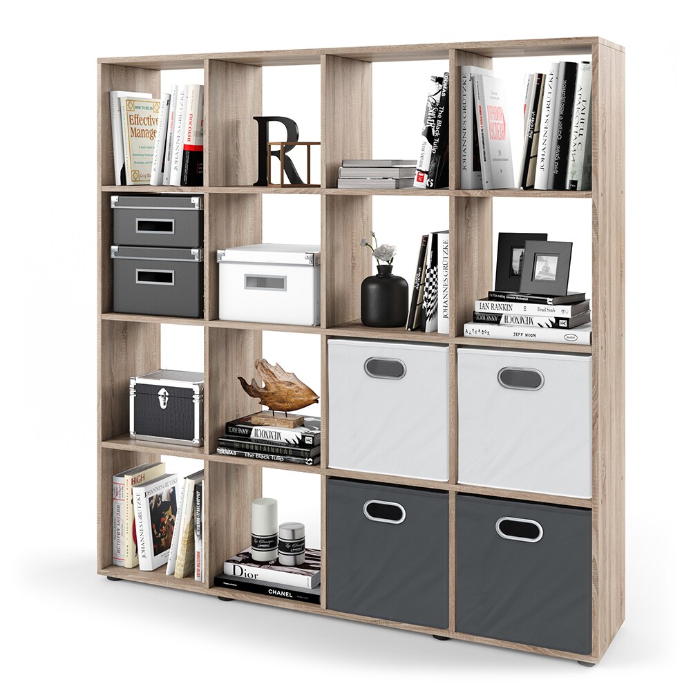Vicco Raumteiler Bücherregal Standregal Aktenregal Regal 16Sonoma