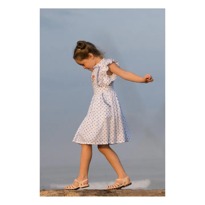Kidsagogo Robe Tablier Ella à Pois | Bleu
