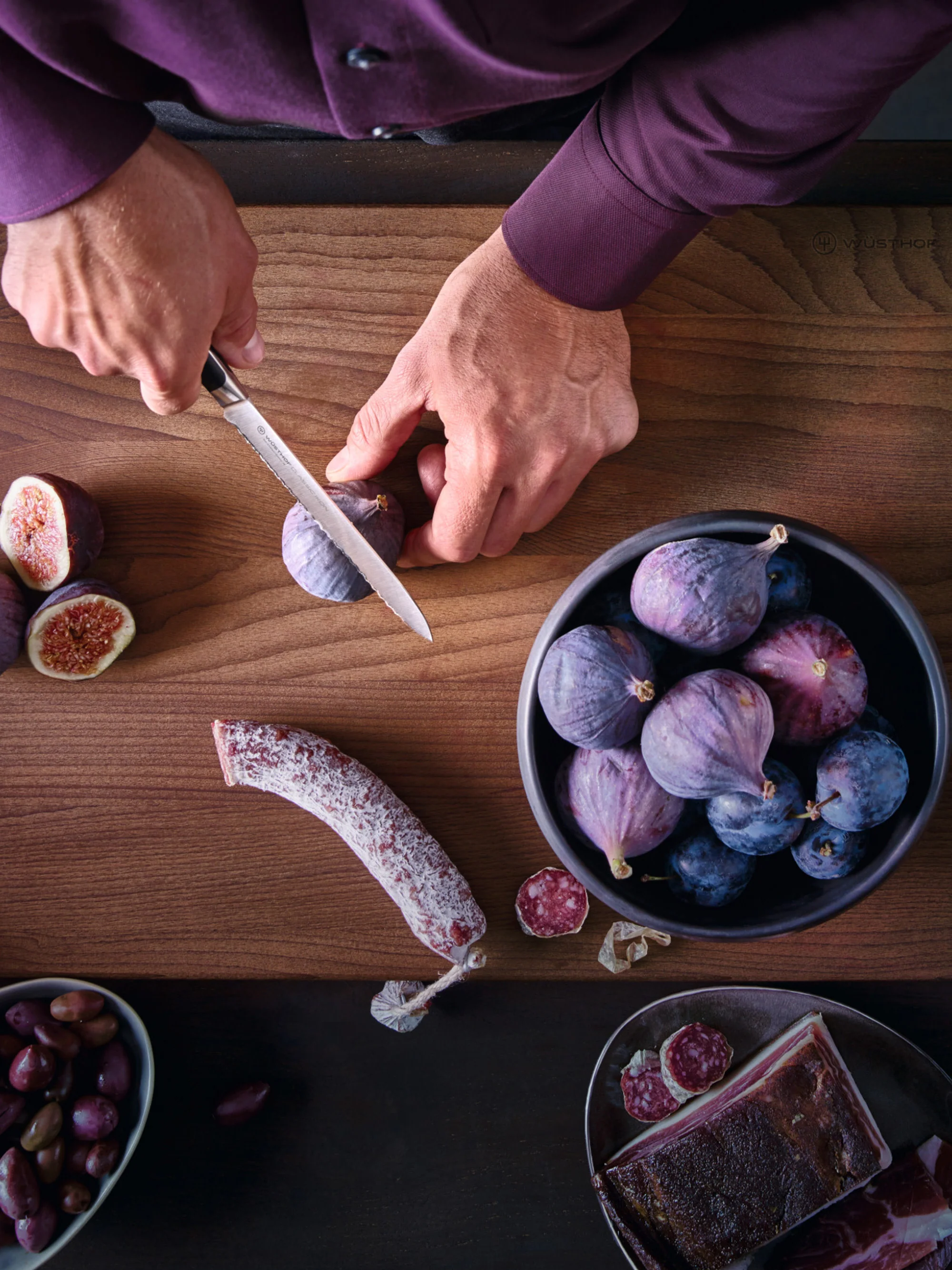 Santoku mes Classic Icon van edelstaal