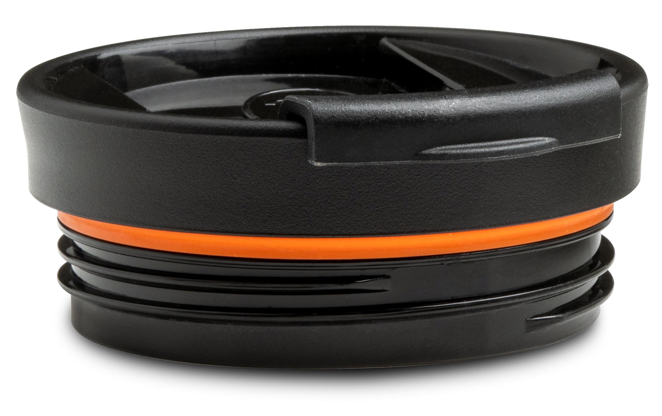 Ersatzdeckel Sip&Go Schwarz/OrangeThermobecher Deckel