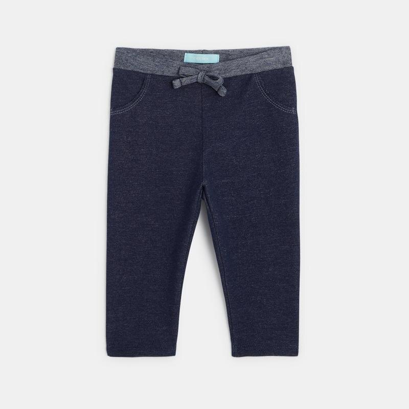 Pantalon molleton bleu bébé fille Bleu