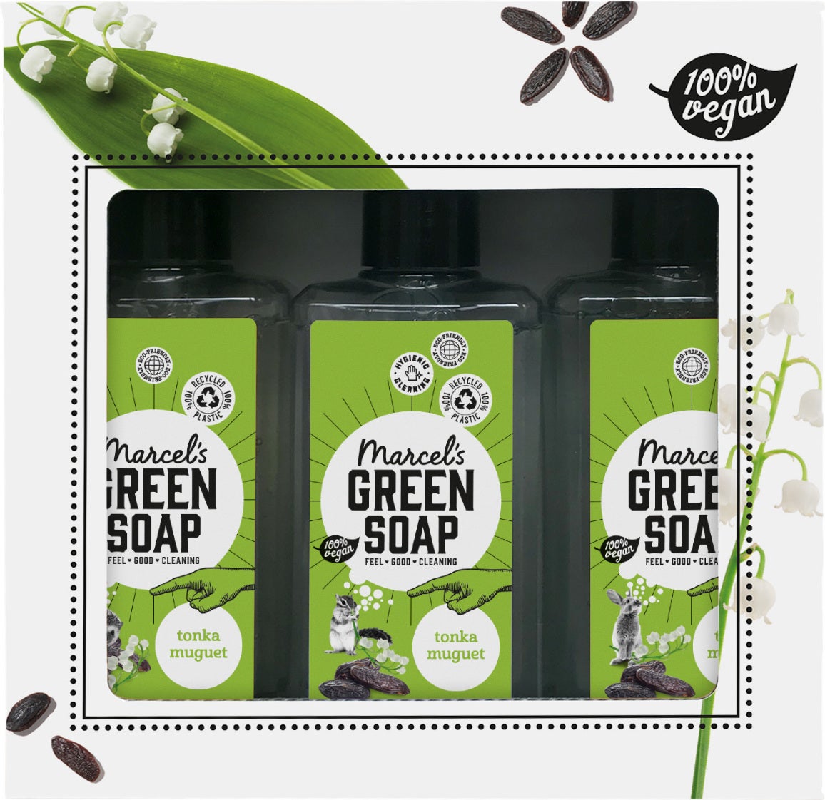 Marcel's Green Soap giftbox Tonka en Muguet 0,75 L