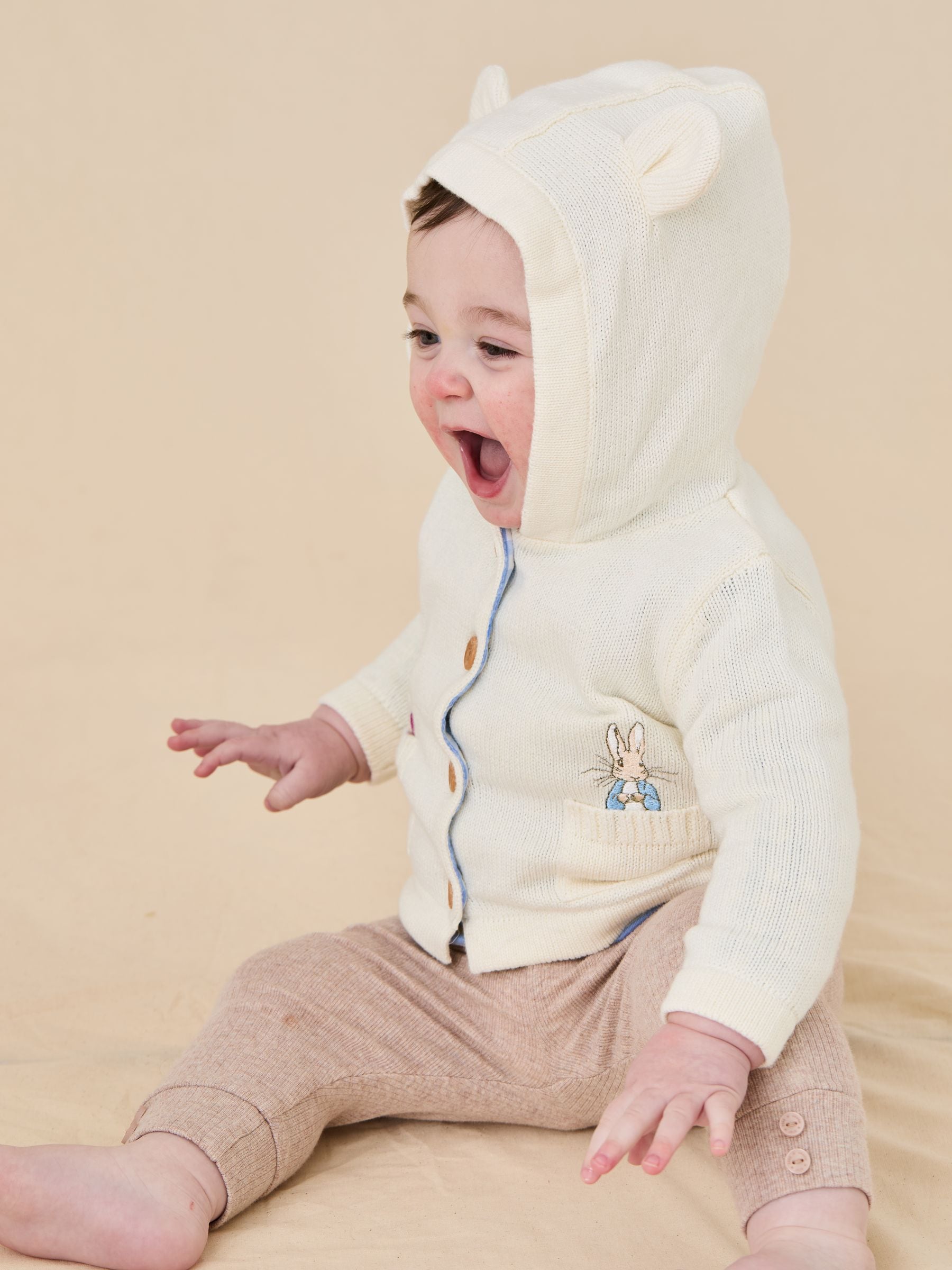 JoJo Maman Bébé Peter Rabbit™-vest met borduursel