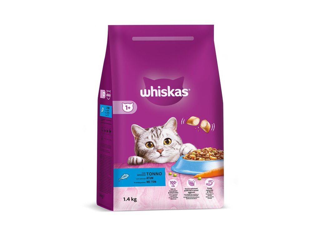 RAÇÃO PARA GATO WHISKAS ADULTO ATUM 1.4KG