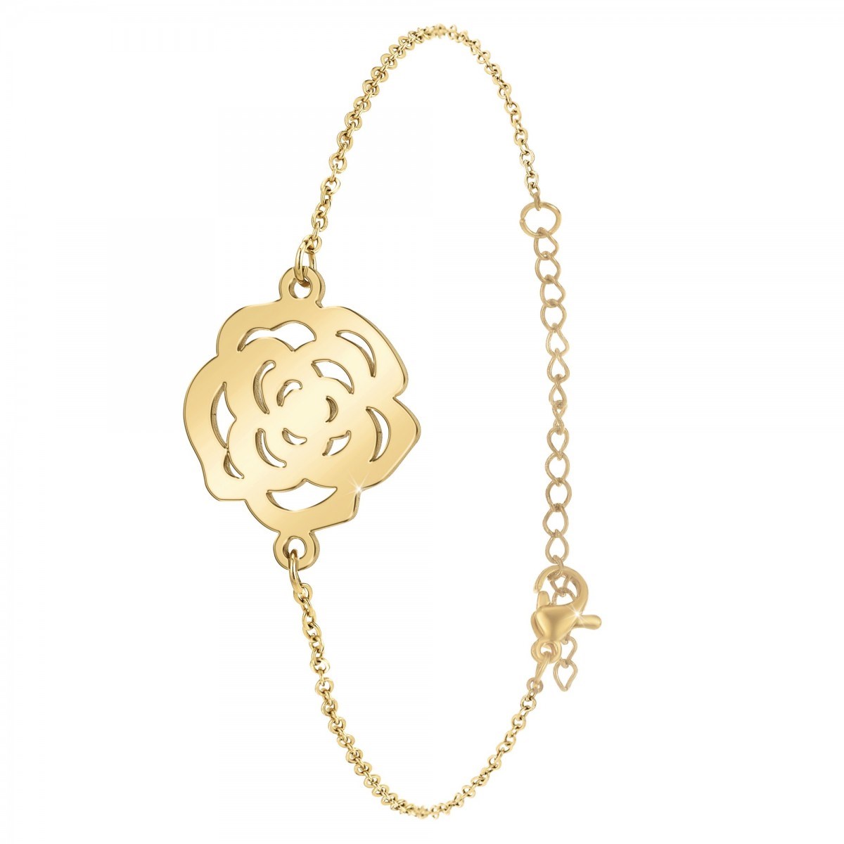 Bracelet fleur SC Bohème en acier inoxydable