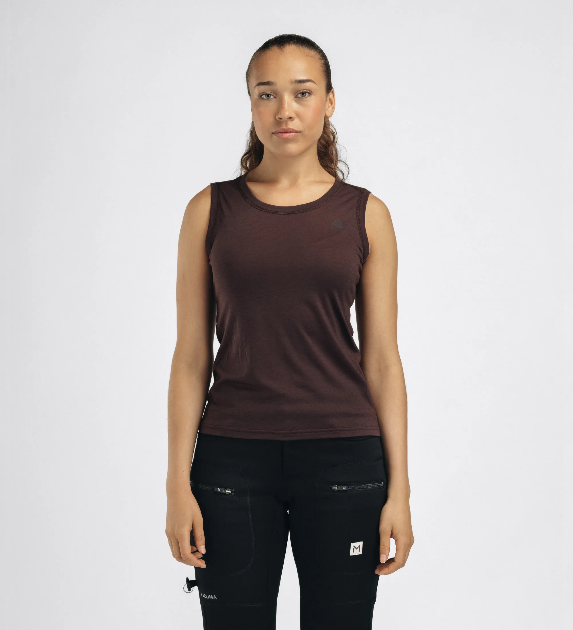 Aclima Women's Lightwool 140 Singlet V2 Chocolate Plum