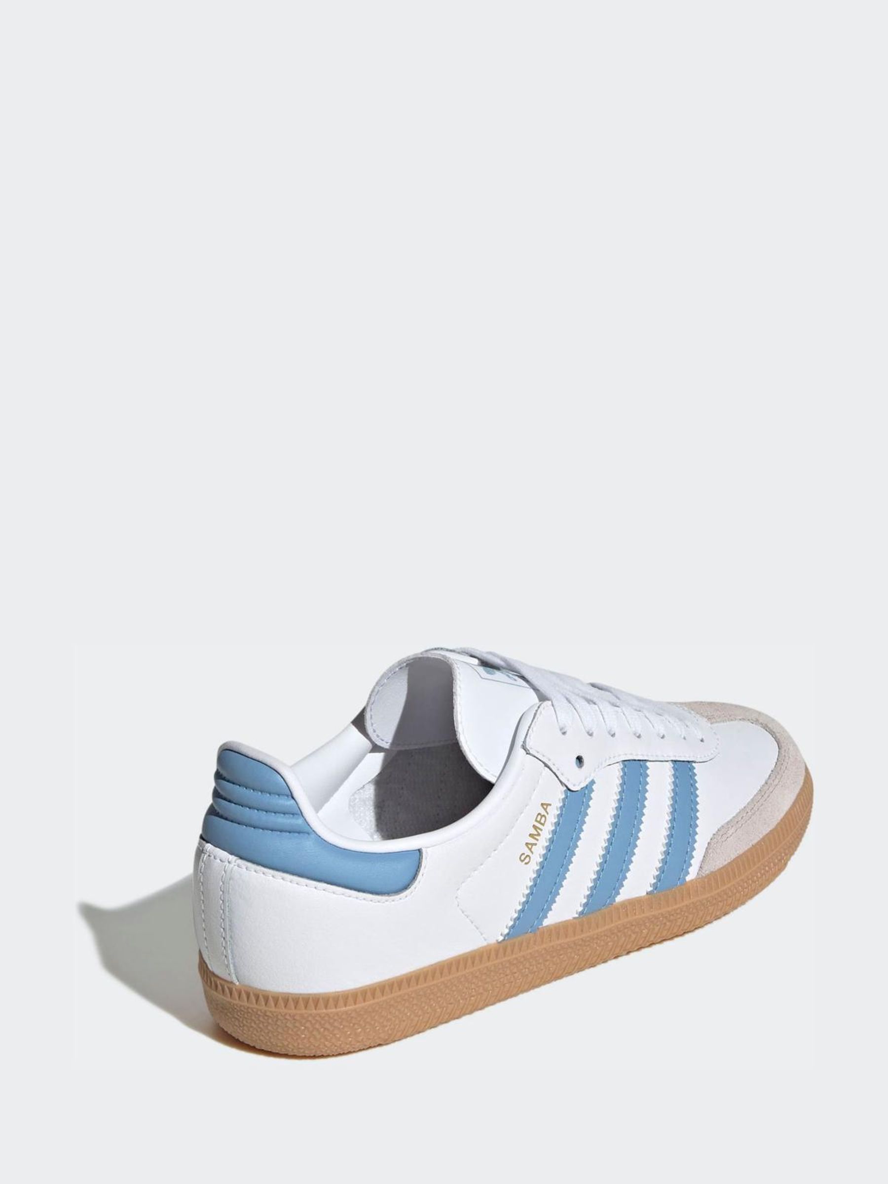 Wit/blauw/grijs - adidas Originals Samba OG Junior Trainers