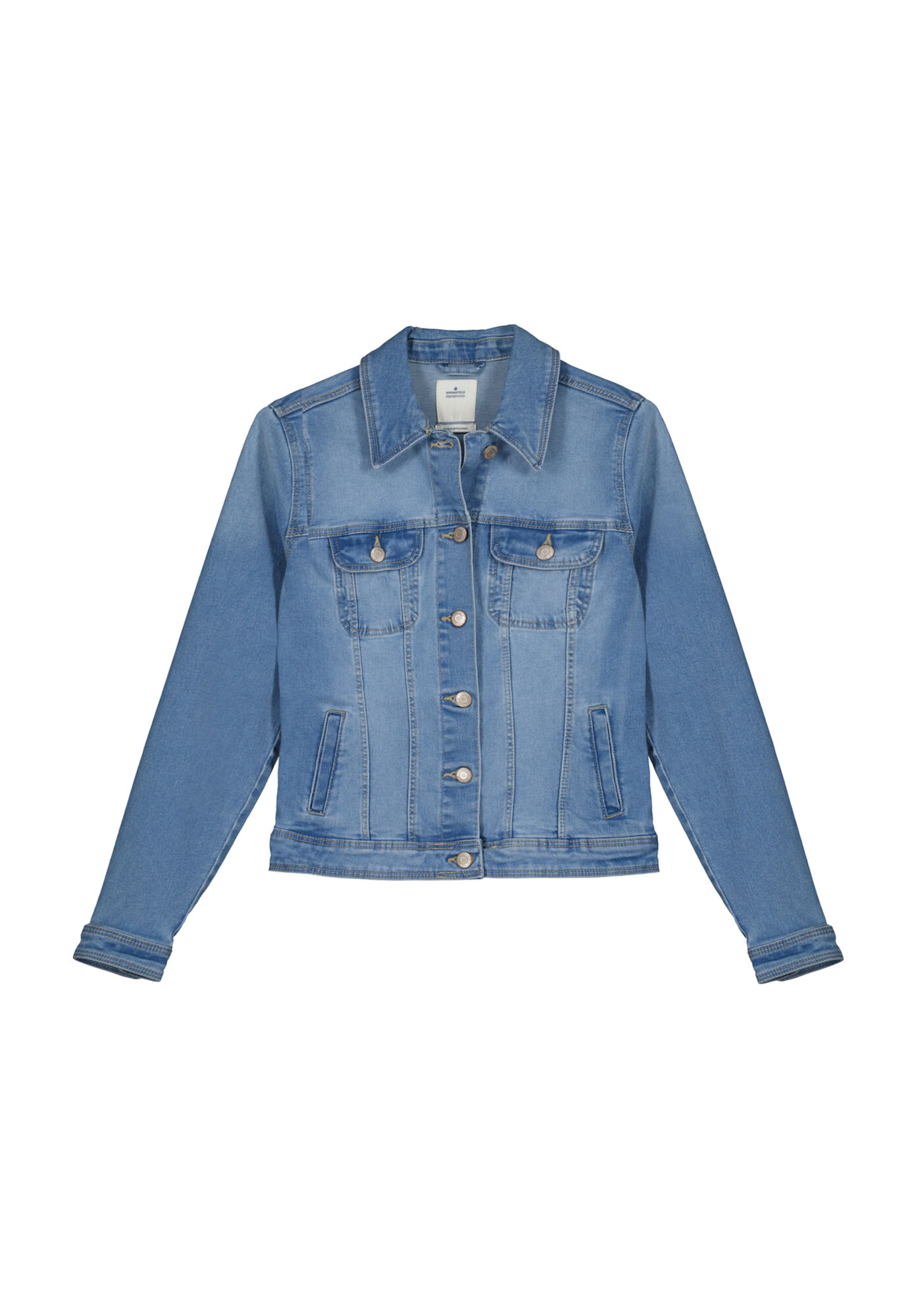 Jaqueta jeans de algodão