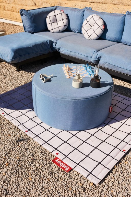 Fatboy Circle kussen Ø50 Stripe Ocean Blue