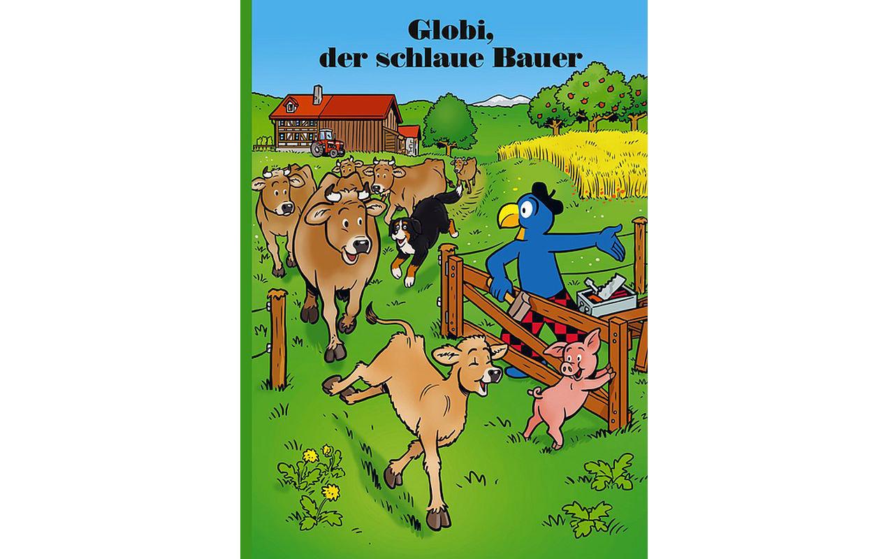 Bilderbuch Globi, der schlaue BauerKinderbuch