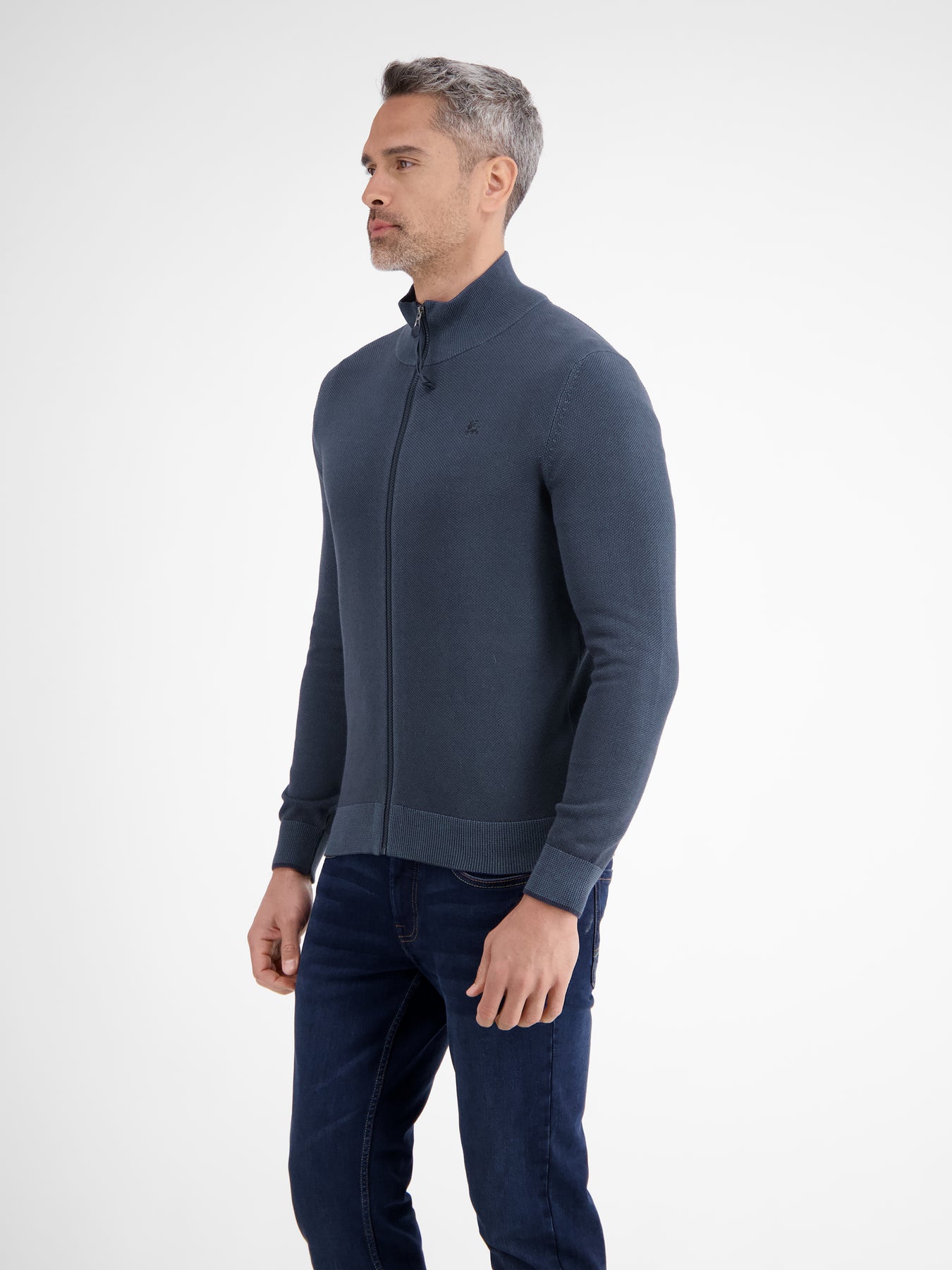 Melange-Strickjacke für Herren