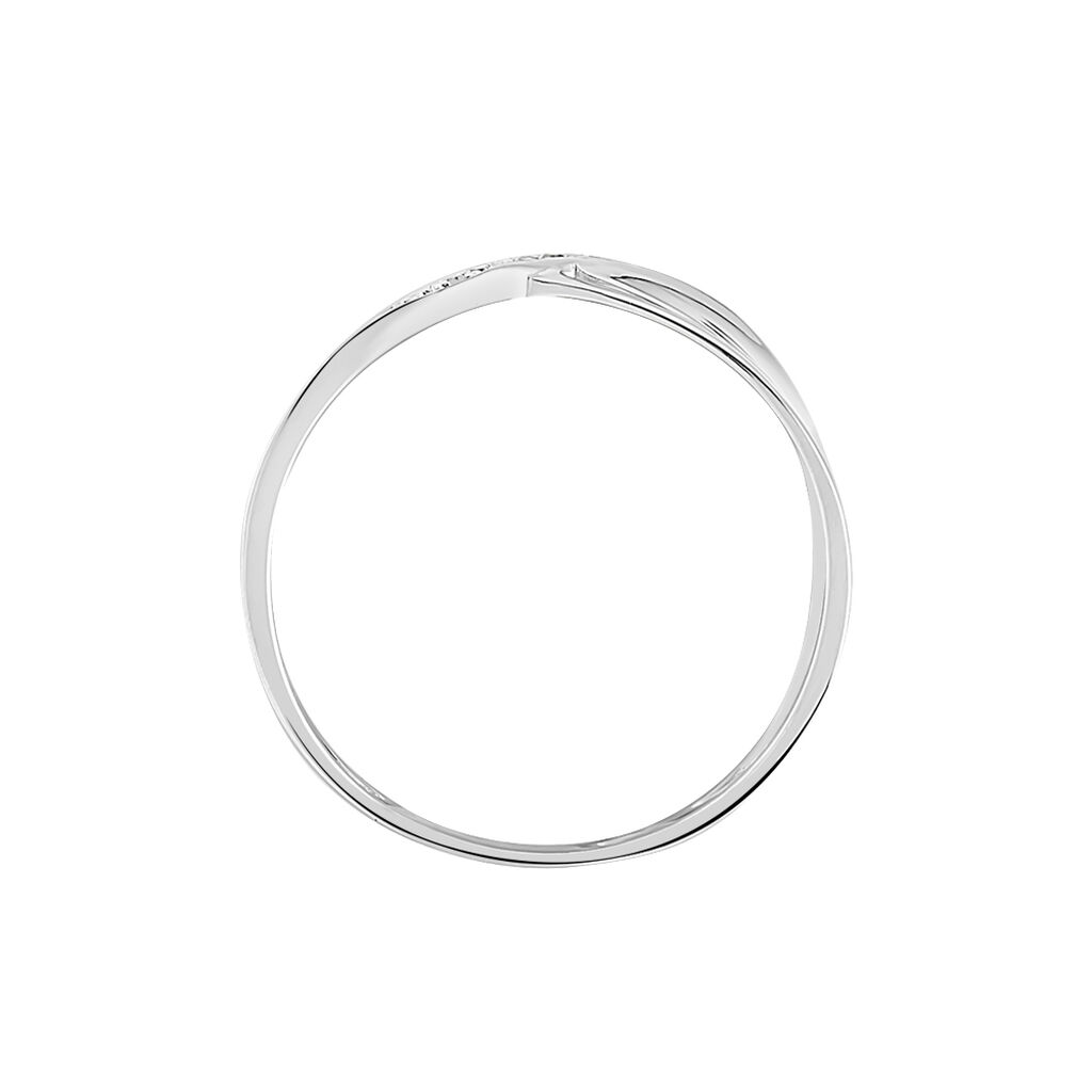 Bague Camomille Or Blanc Diamant