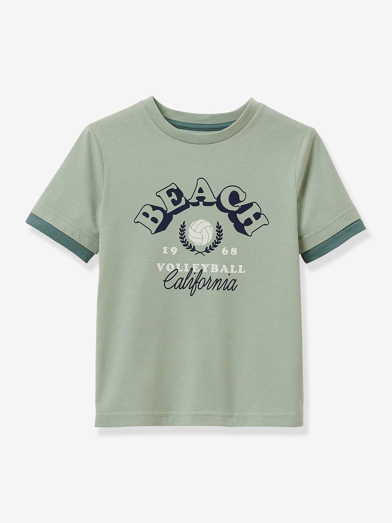 Camiseta de algodão orgânico para meninos