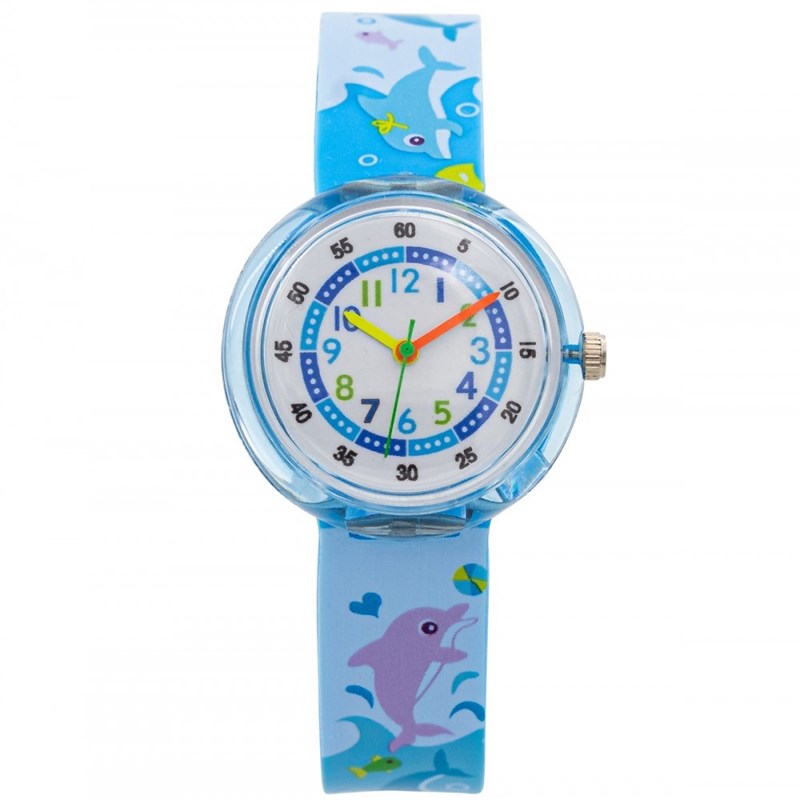 Montre Unisexe CHTIME bracelet Silicone Bleu