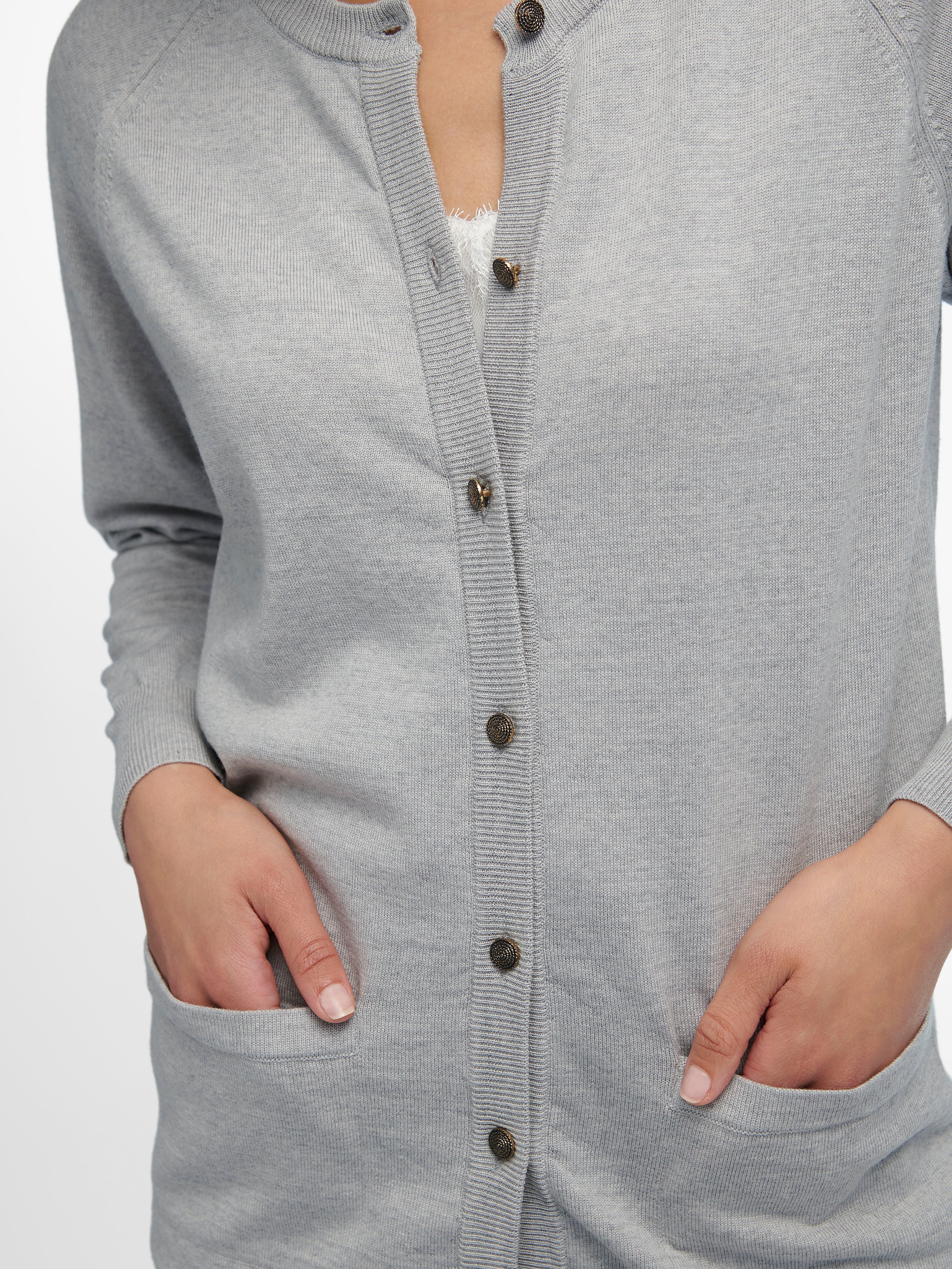 Strickjacke aus 100%Schurwolle Pure Tasmanian Wool