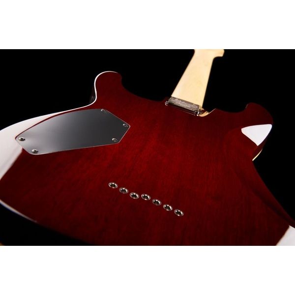 Schecter Diamond Omen 7 Extreme E-Gitarre schwarz/rot