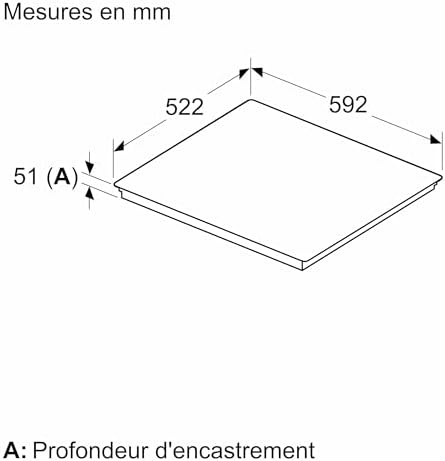 Bosch PUC611BB5E  Série 4, Plaque à Induction   3 Feux   60 cm   Puissance 4600 W   Noir : Cuisine et Maison