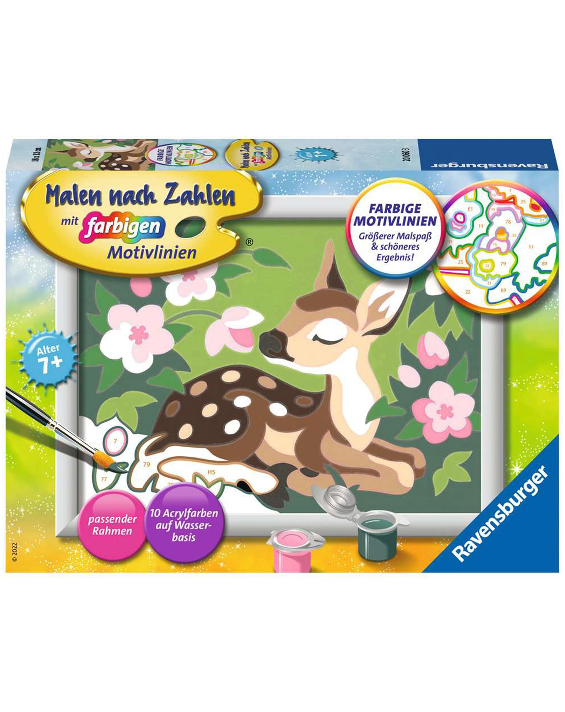 Malen nach Zahlen KLEINES REH