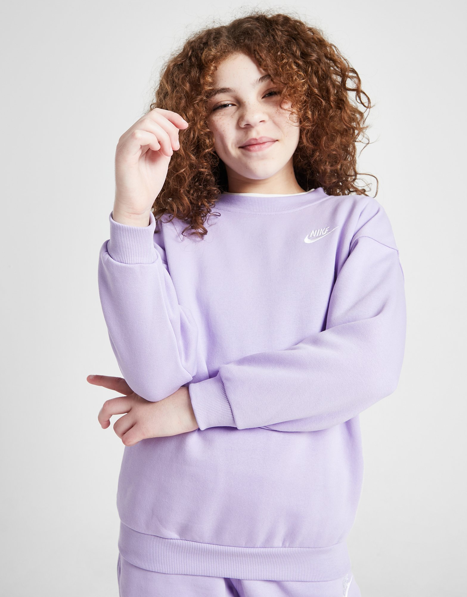 Nike Girls' Oversized Club Fleece Sweatshirt Junior