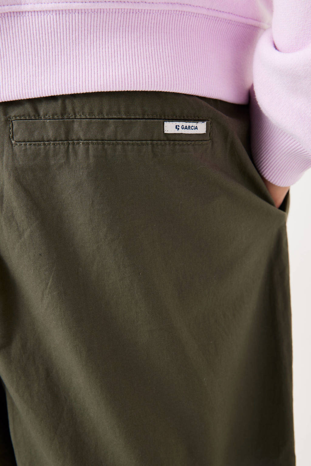 Garcia loose fit broek kaki