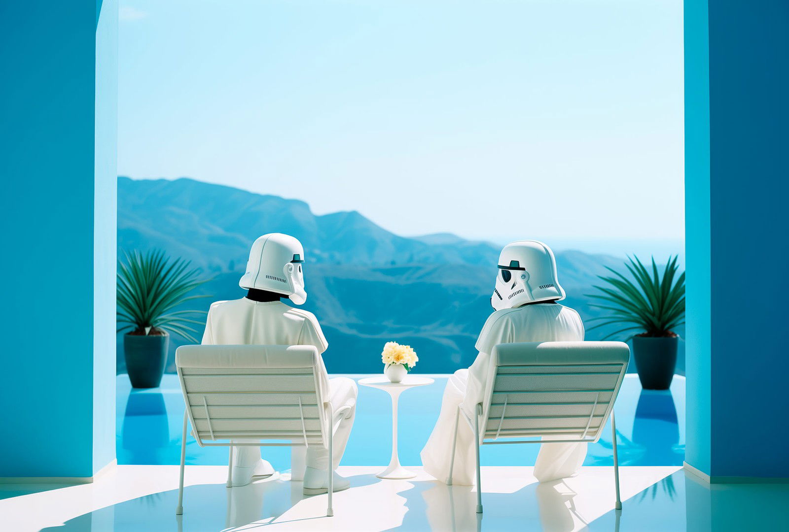 Poolside Plotting by Slender O’Kenoshi - Open Edition.