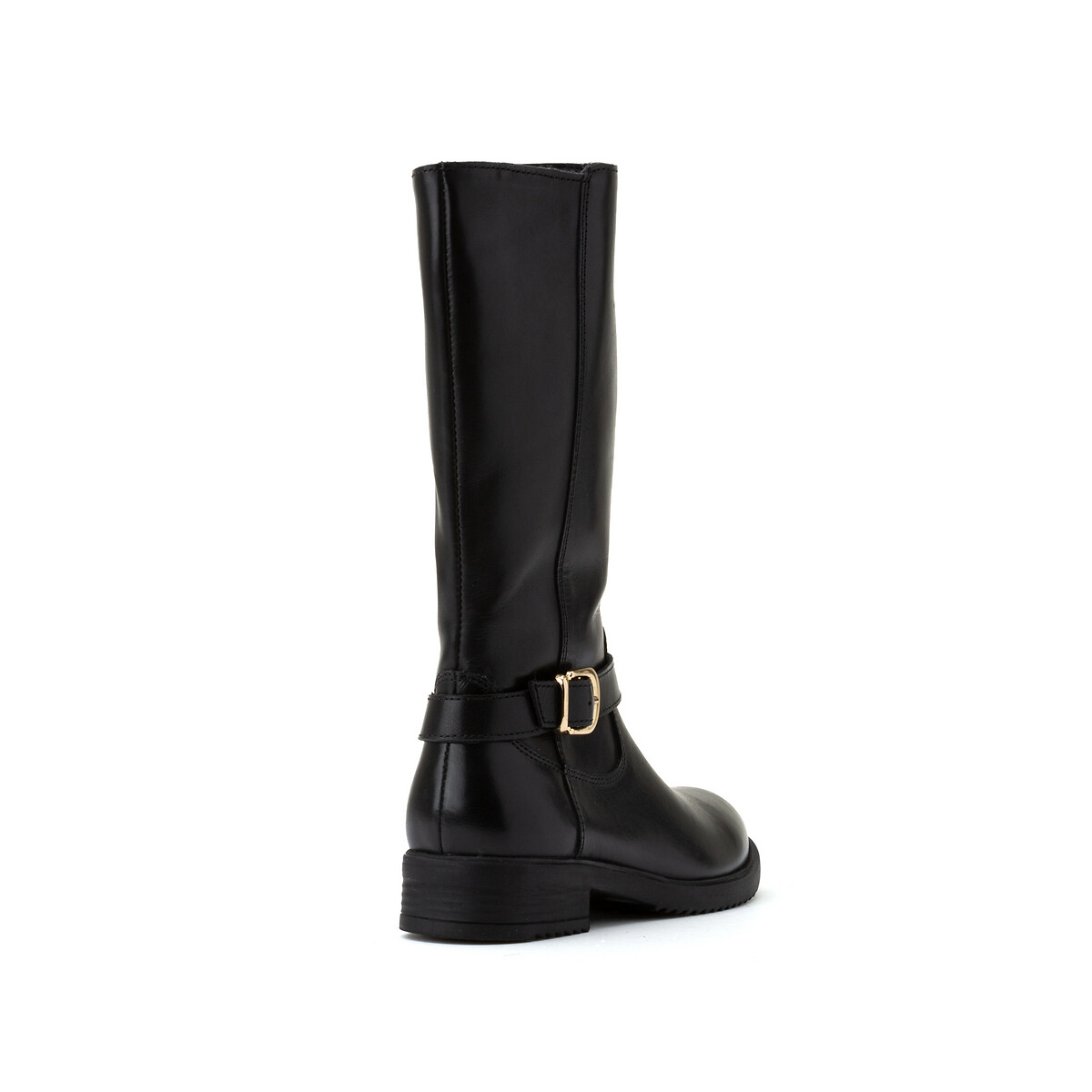 COLEÇÃO LA REDOUTE<br>Botas de montaria em couro com zíper
