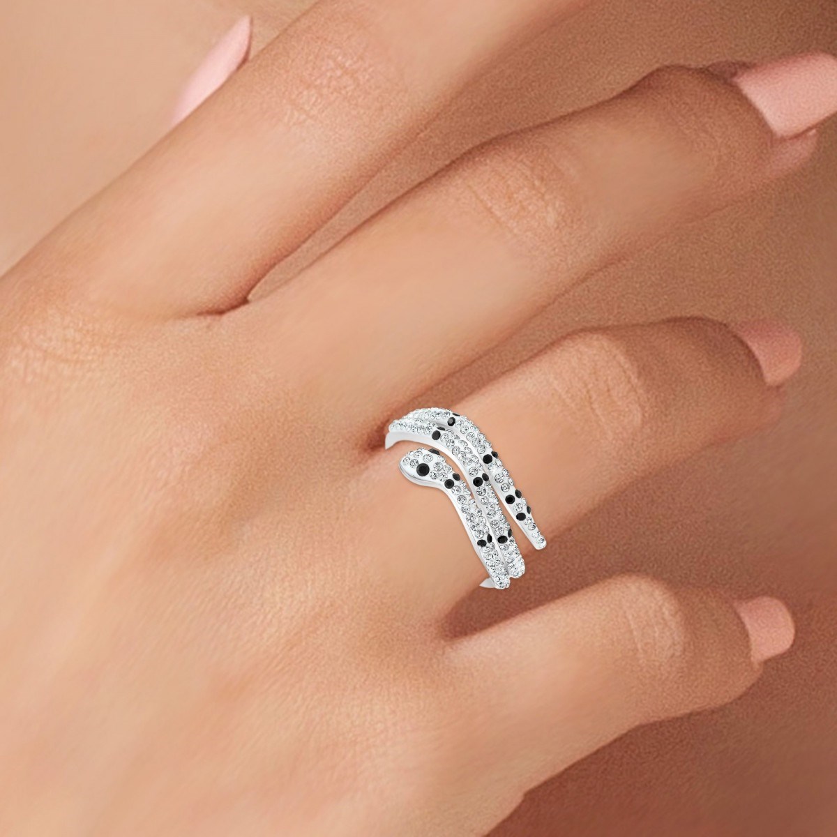 Bague serpent SC Crystal