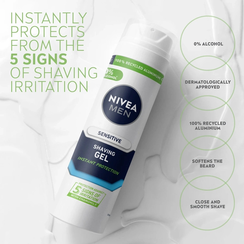 Nivea Men Sensitive Shaving Gel 200 ml