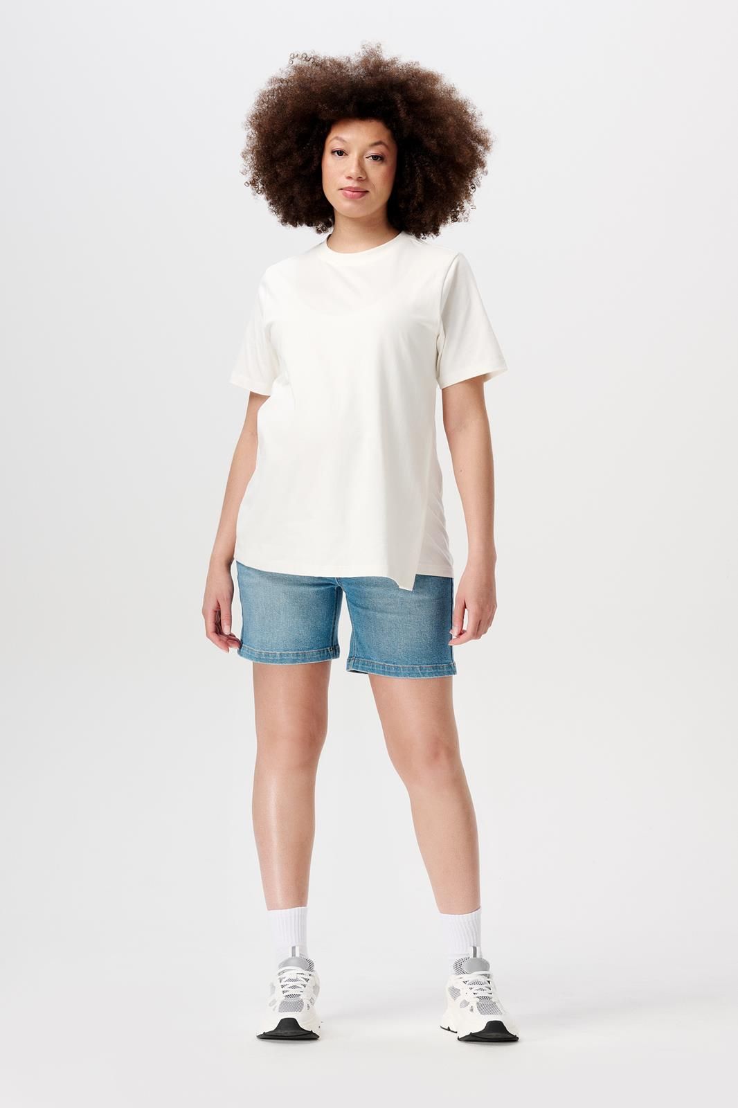 Noppies Maternity Voedings t-shirt Ifke - Cream