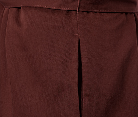 Hemdblusen-Kleid aus Leinenmix