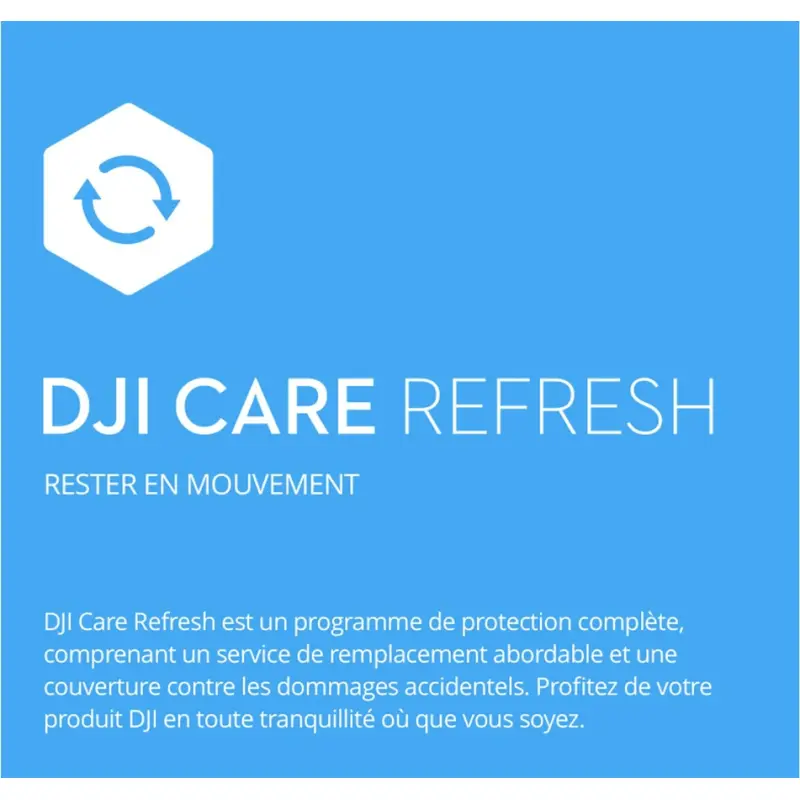 Stabilisateur Dji Care Refresh Plan de 2 ans pour RS 3