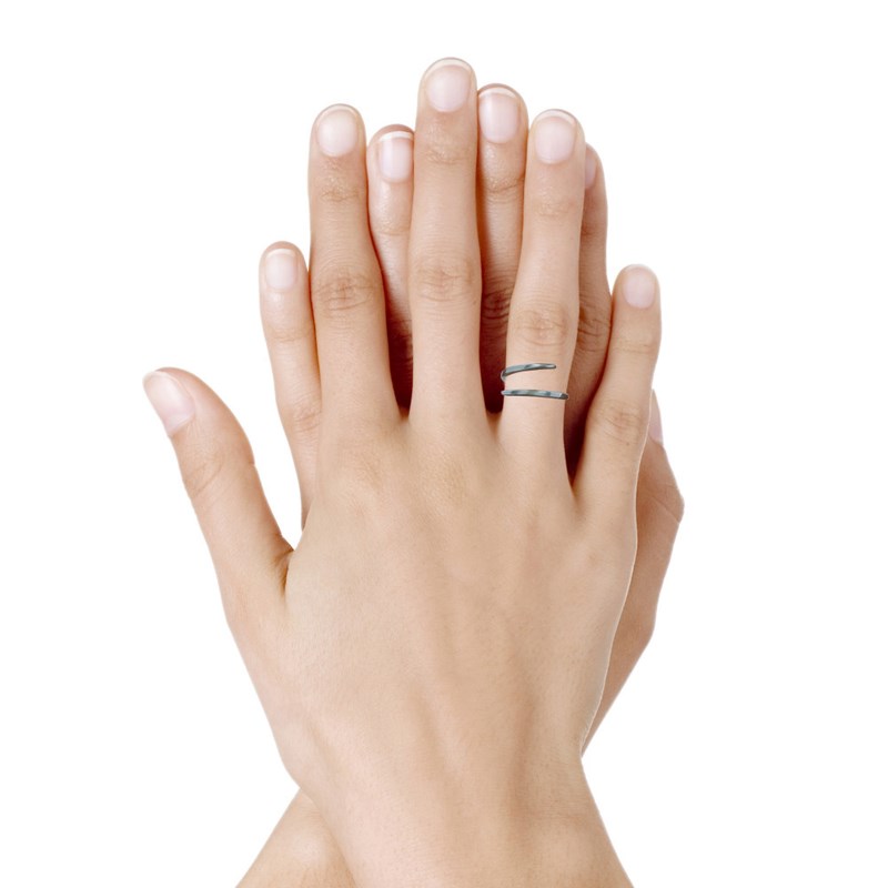 Bague Argent Toi et Moi Fine
