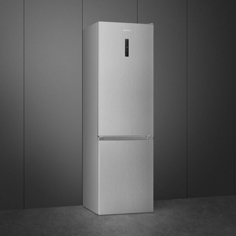Smeg - Rc18Xdnc - Koel-vriescombinatie - Zilver - 204L Koelgedeelte - 96L Vriesgedeelte