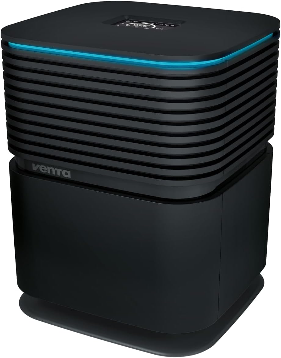 Venta 2-in-1 Luftreiniger & Luftbefeuchter AW735 Hybrid, 6 L, 350 ml/h, 23 dB, 5 W, CADR 250m³/h, 3-fach Reinigung, H13: 99,97% Feinstaub, Viren, Aktivkohle: Gase, 50 m²/125 m³, App- & Sprachsteuerung