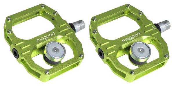 Paire de Pédales Magnétiques Magped Sport 2 150N Vert