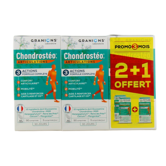 Chondrostéo+ Articulations Triple Action - Bien-être et mobilité articulaire - GRANIONS