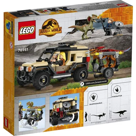 LEGO® Jurassic World™ 76951 Pyroraptor & Dilophosaurus Transport