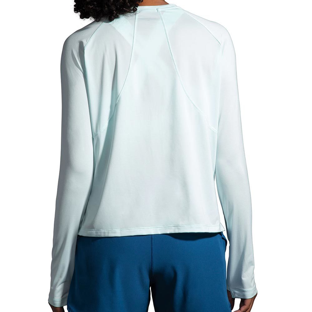 Brooks Sprint Free Hardloopshirt Lange Mouwen Lichtblauw Dames