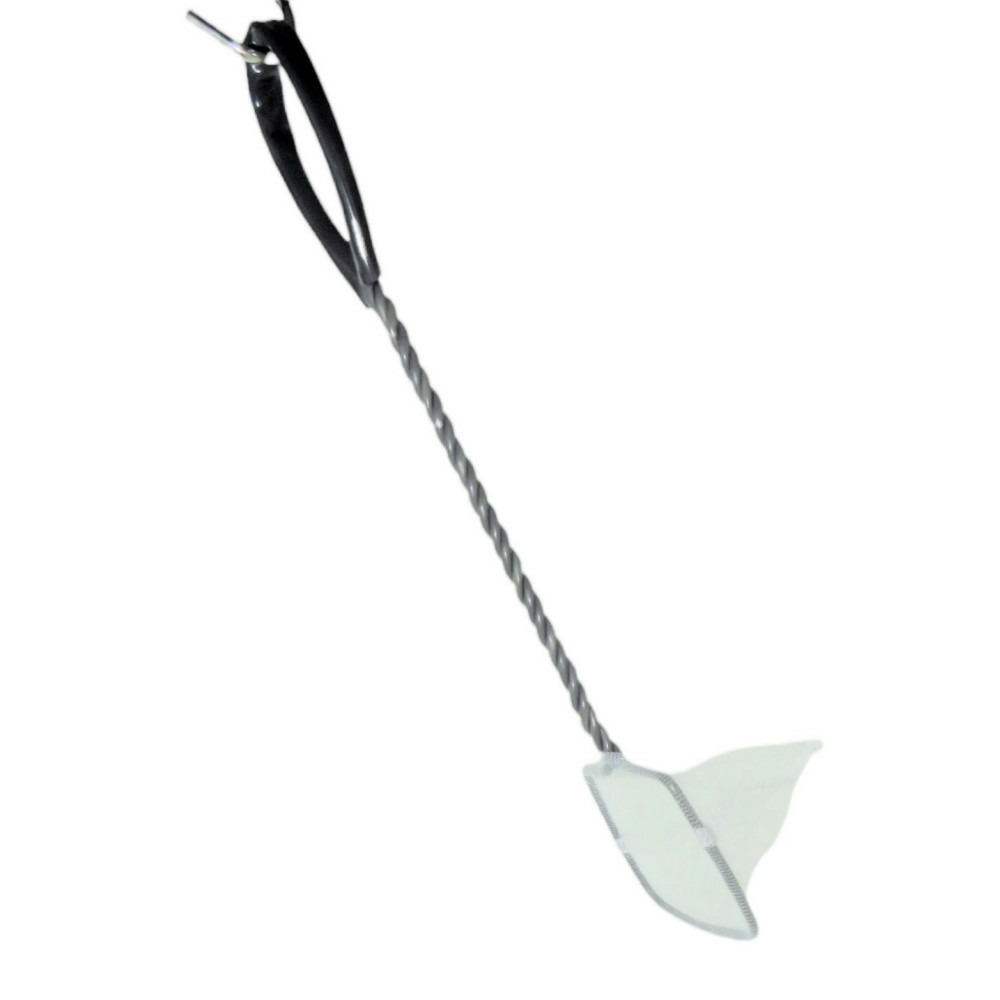 Epuisette filet blanc, maille fine, 8 cm x 6.5 x 31.5 cm, aquarium