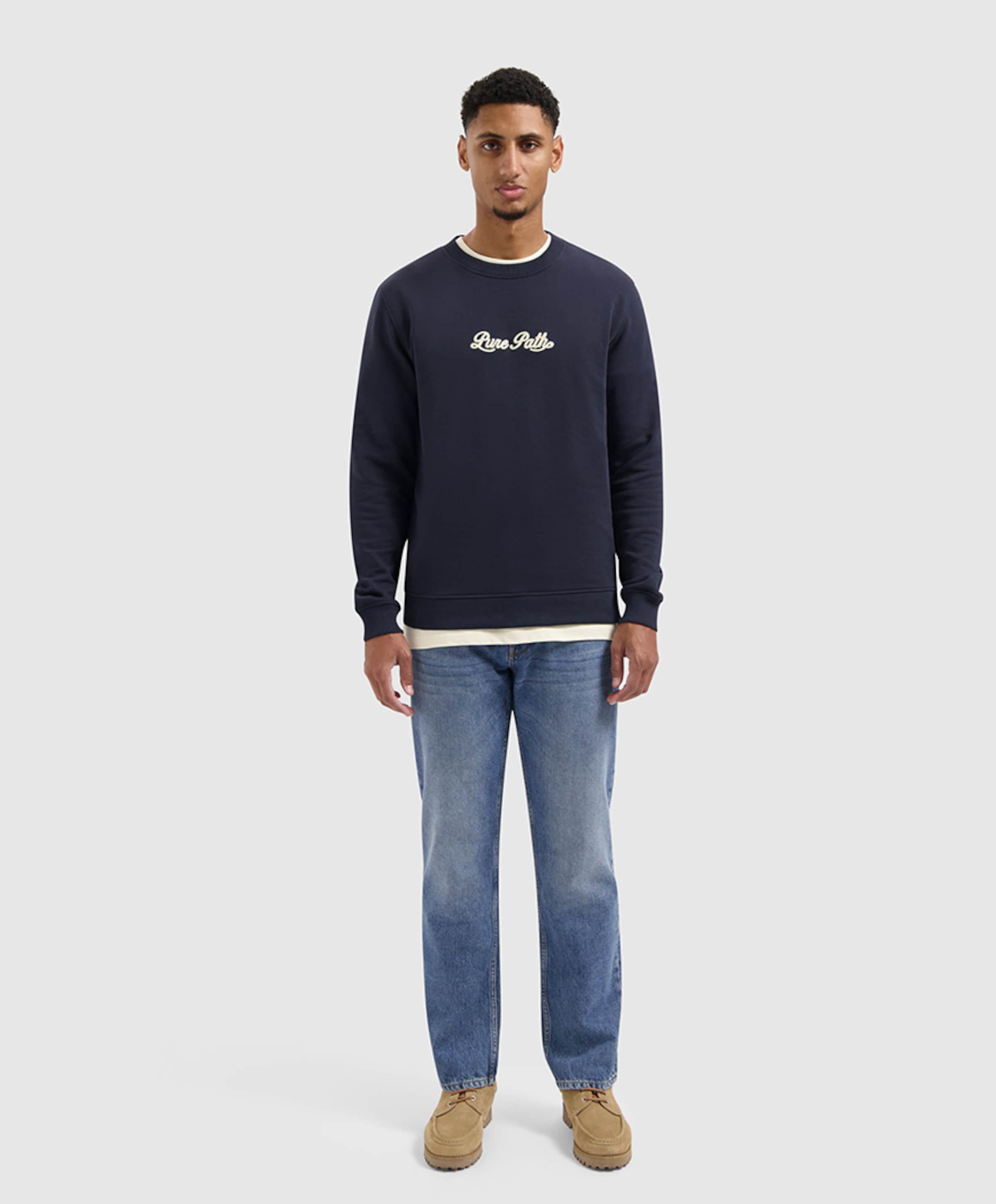 Pure Path The Eric Regular Fit Jeans heren jeans blauw