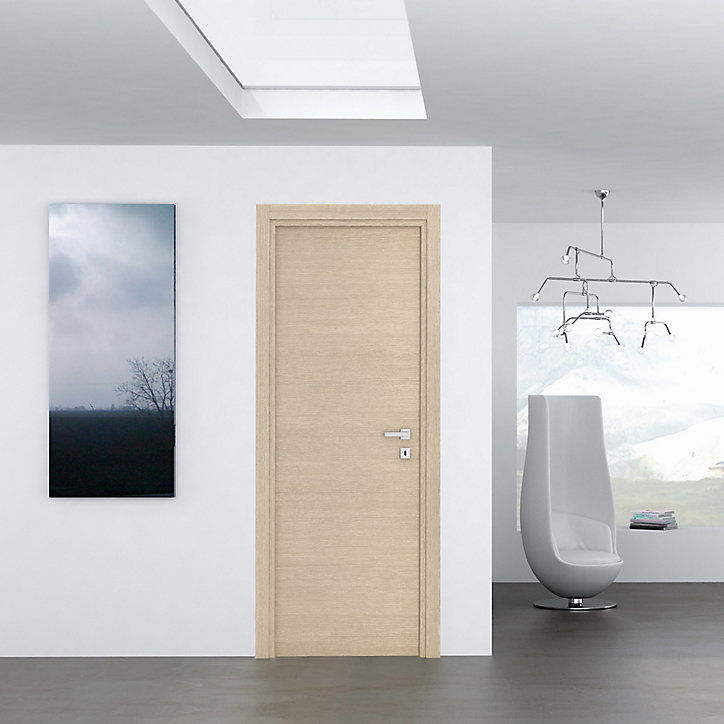 Bloc-porte Summa bois naturel H.204 x l.73 cm, poussant gauche