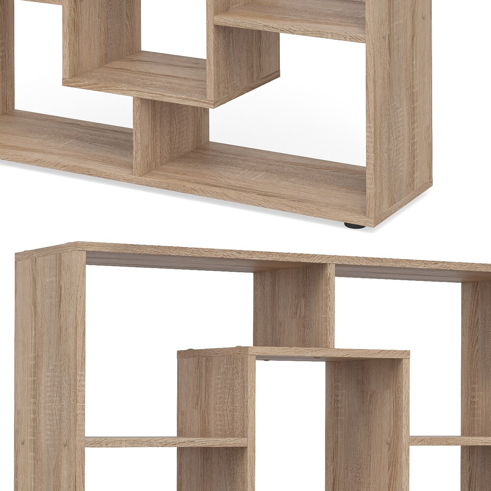 Vicco Raumteiler Bücherregal Standregal Wandregal Büroregal 11 Fächer Sonoma