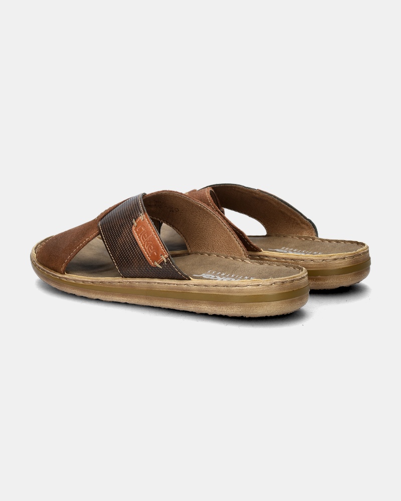 Rieker Slippers  - bruin